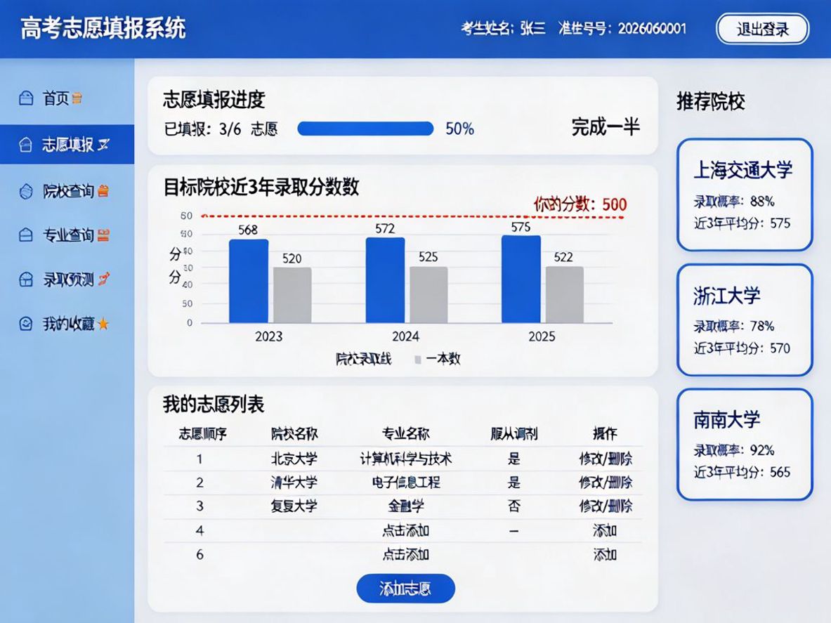 高考志愿填报系统